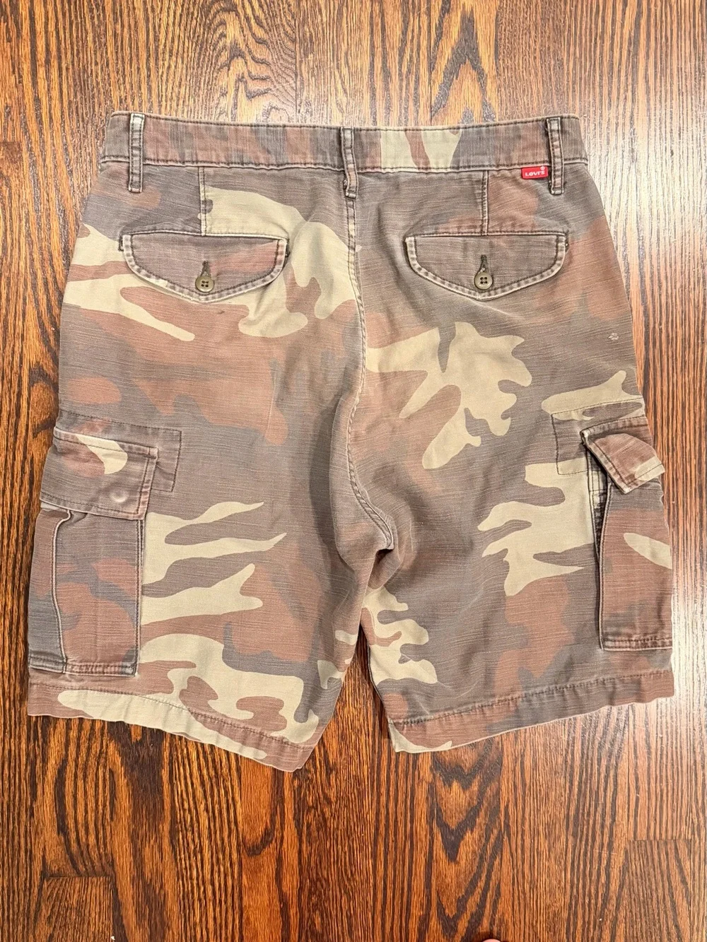 Levi Strauss & Co Two Horse Brand Men's Camo Cargo Shorts Size W30